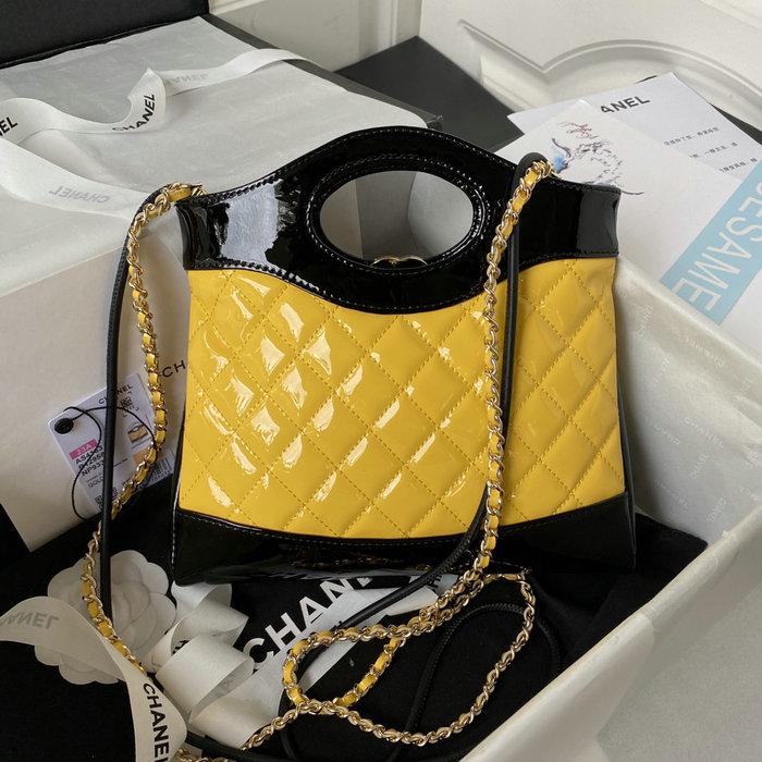 Chanel 31 Mini Shopping Bag Yellow AS4133