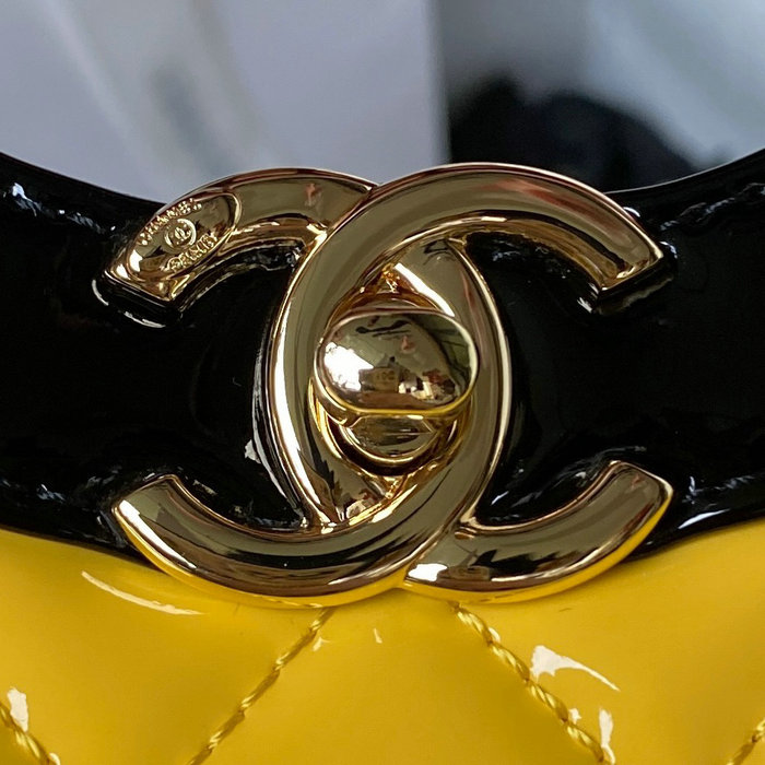 Chanel 31 Mini Shopping Bag Yellow AS4133