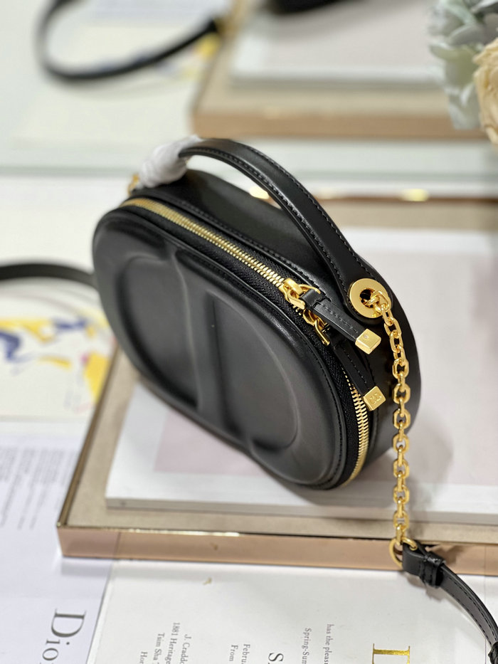 Dior CD Signature Oval Camera Bag Black S2201