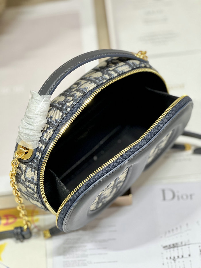 Dior CD Signature Oval Camera Bag Blue S2201