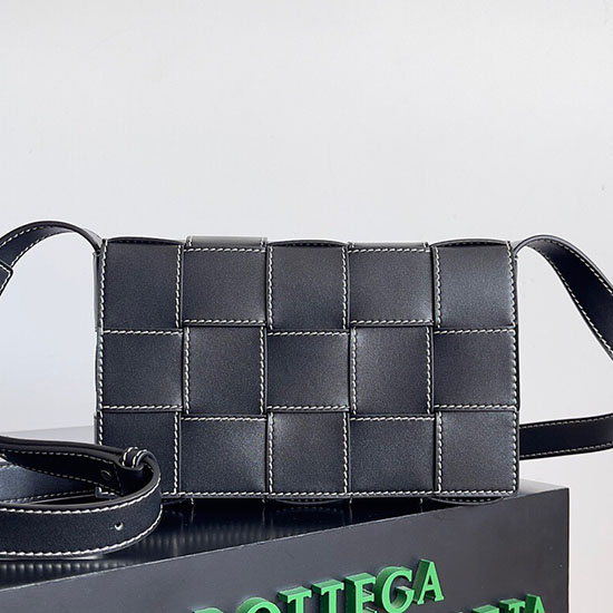 Bottega Veneta Calfskin Cassette Black B758105