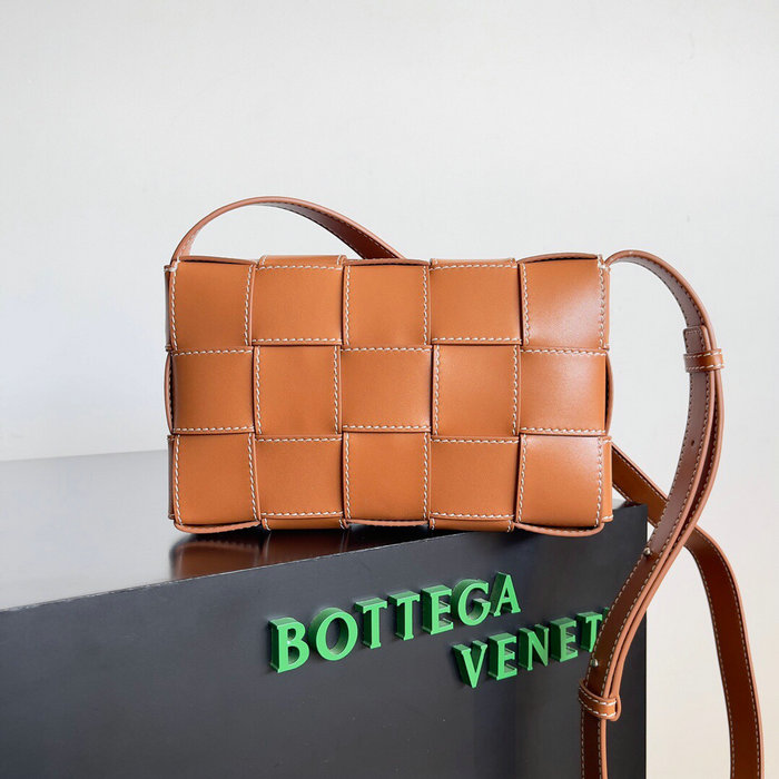 Bottega Veneta Calfskin Cassette Brown B758105