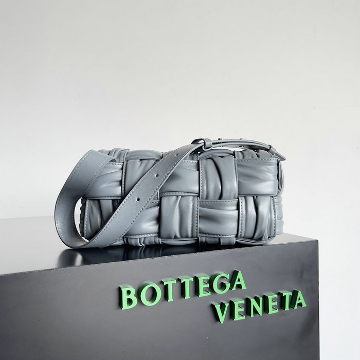 Bottega Veneta Calfskin Hobo Bag Grey B736233