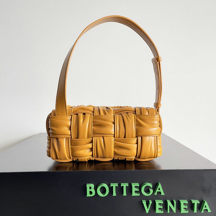 Bottega Veneta Calfskin Hobo Bag Yellow B736233