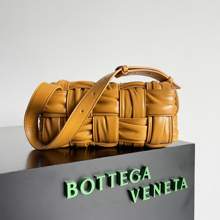 Bottega Veneta Calfskin Hobo Bag Yellow B736233