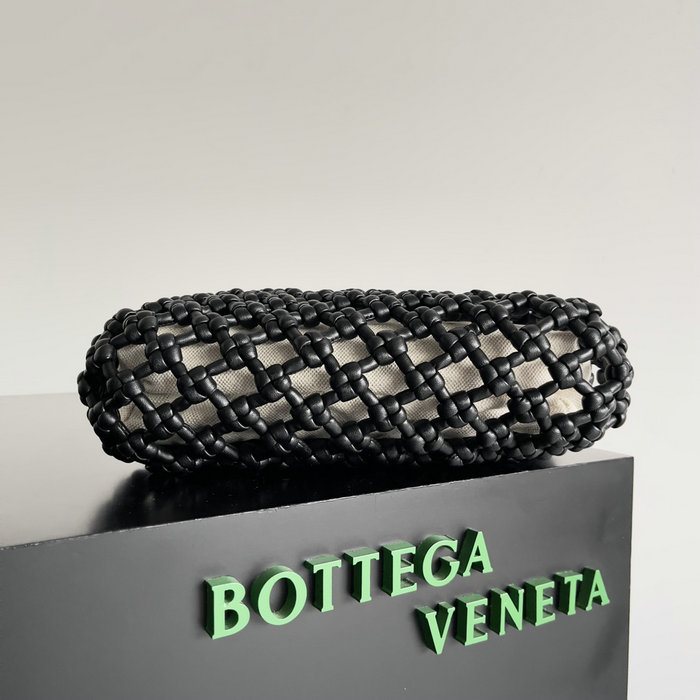 Bottega Veneta Double Knot Top Handle Bag Black B717151