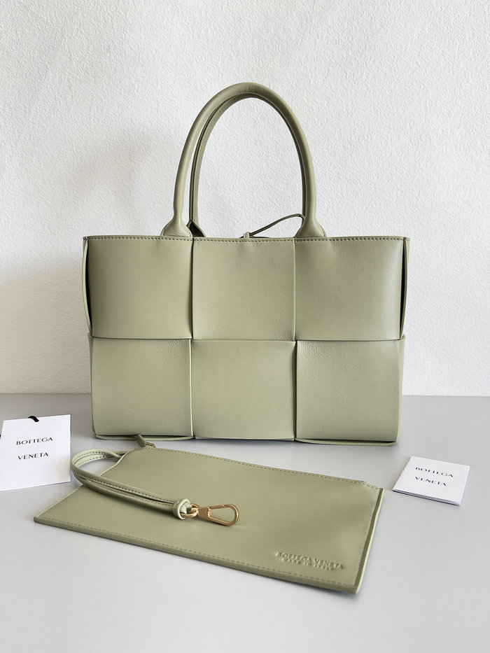 Bottega Veneta Small Arco Tote Bag Travertine B652867