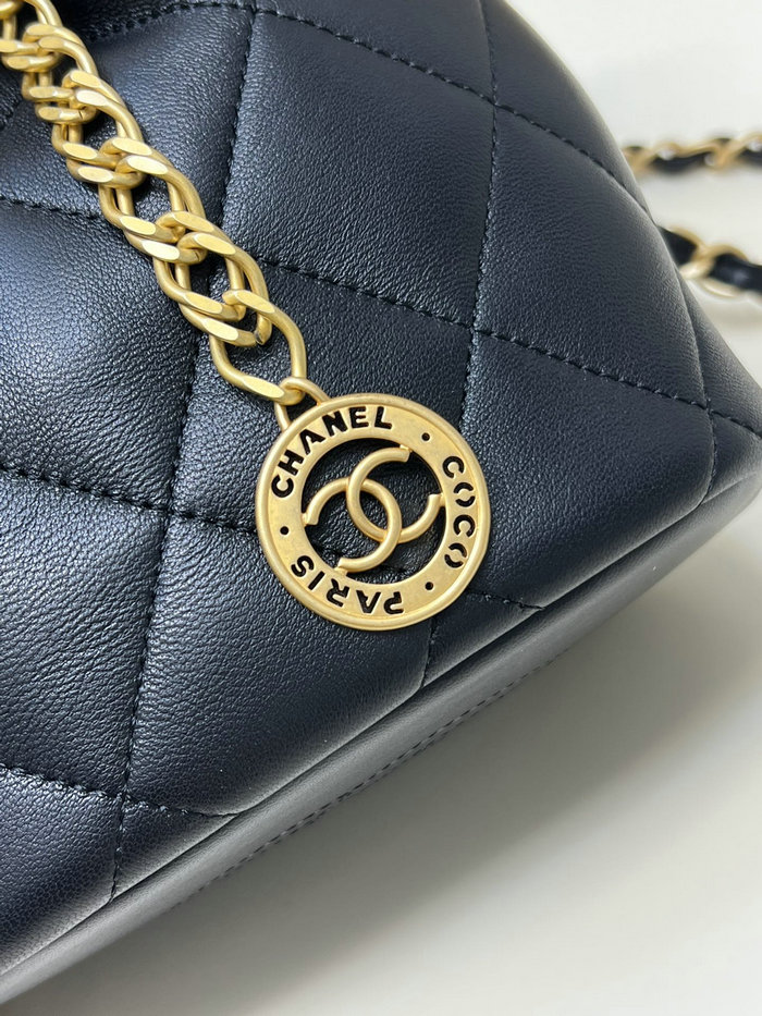 Chanel Lambskin Bucket Bag AS4002