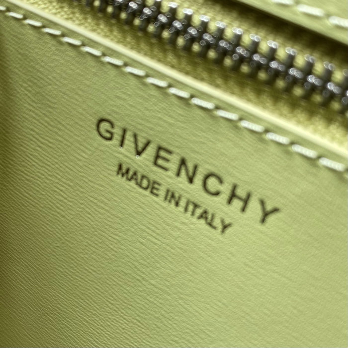 Givenchy Mini Antigona Lock Leather Satchel Green G199115