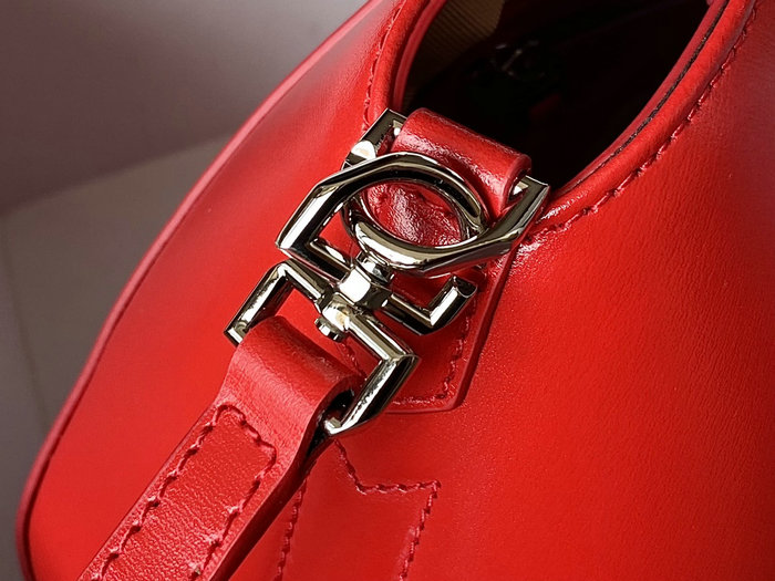 Givenchy Mini Antigona Lock Leather Satchel Red G199115