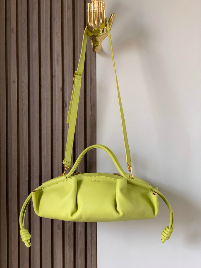 LOEWE Paseo Small Leather Tote Bag Green LT9022