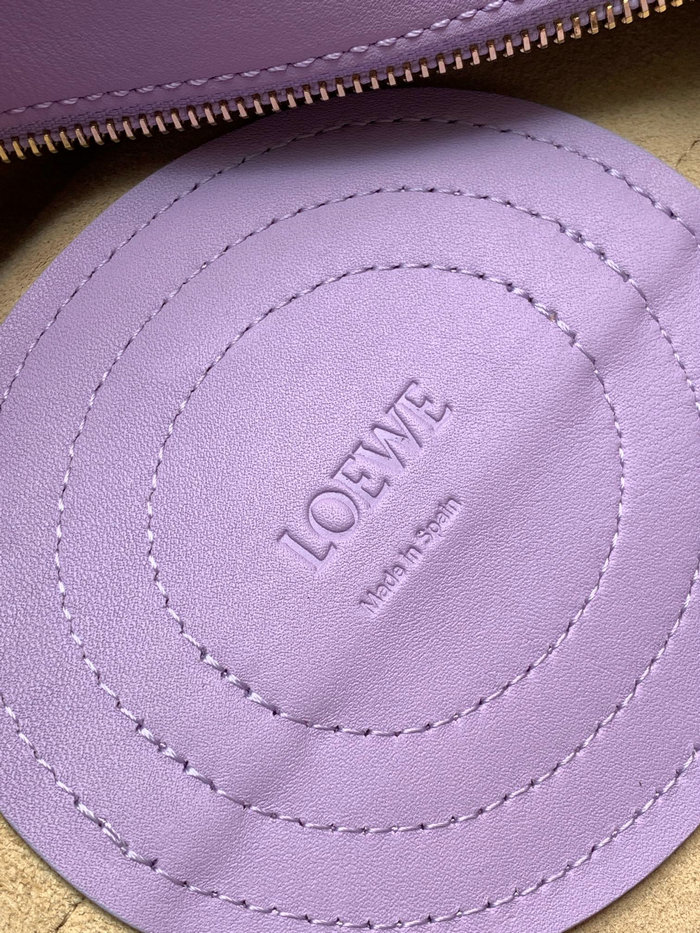 LOEWE Paseo Small Leather Tote Bag Purple LT9022