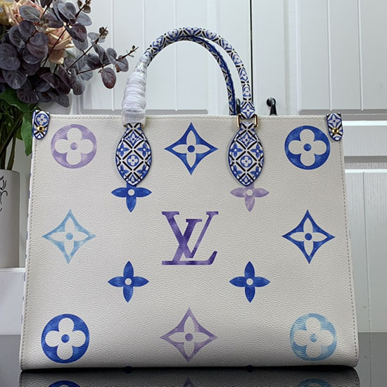 Louis Vuitton OnTheGo MM Blue M22975