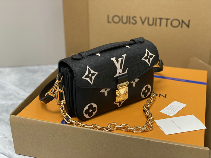 Louis Vuitton Pochette Metis East West Black M46596