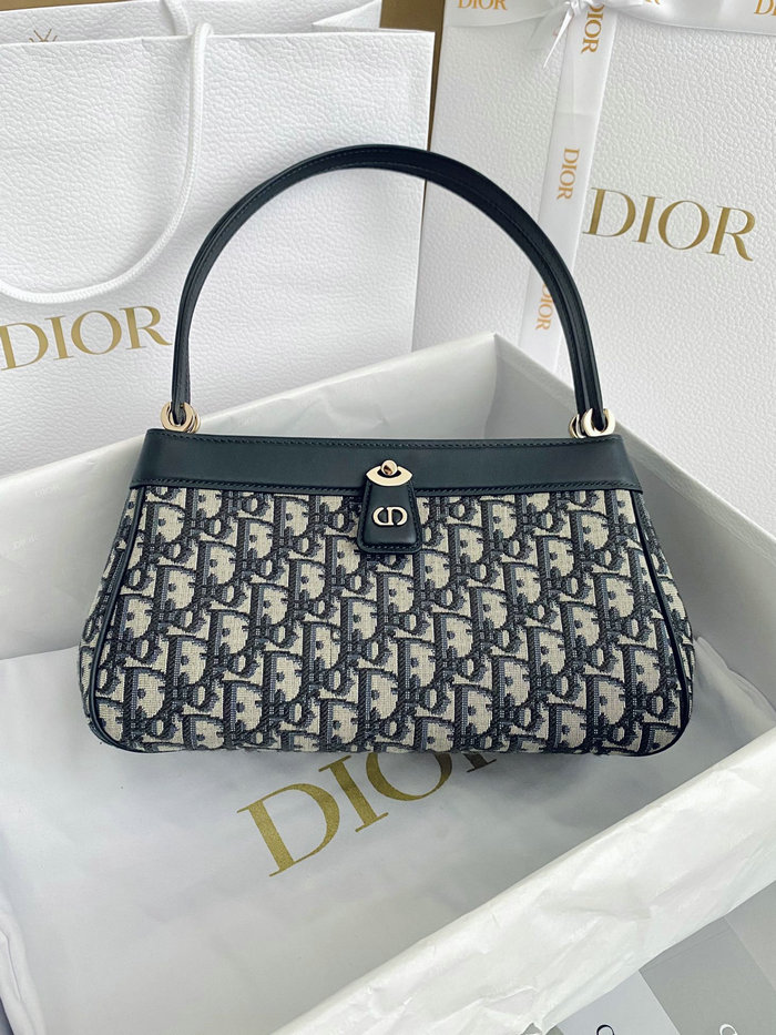 Medium Dior Key Bag Blue DM6098