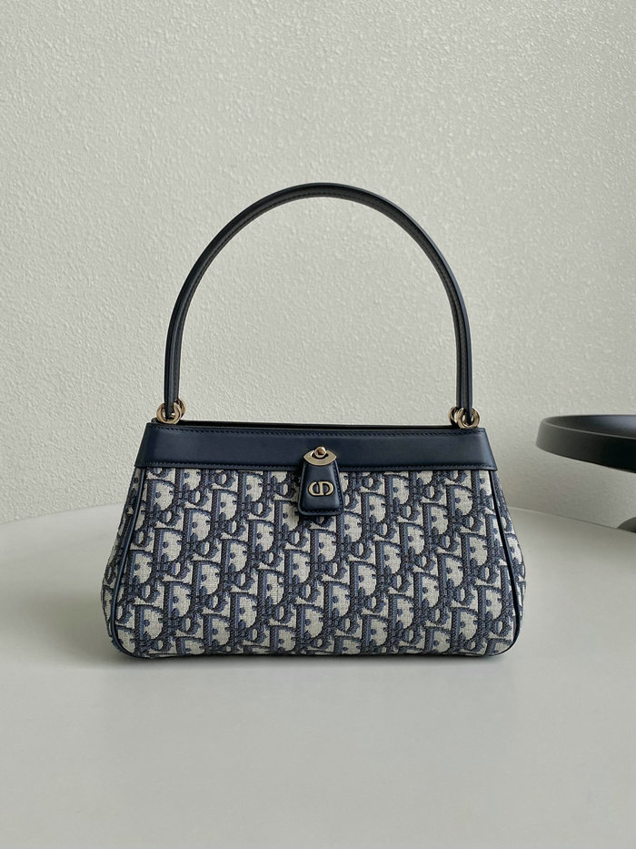 Medium Dior Key Bag Blue DM6098