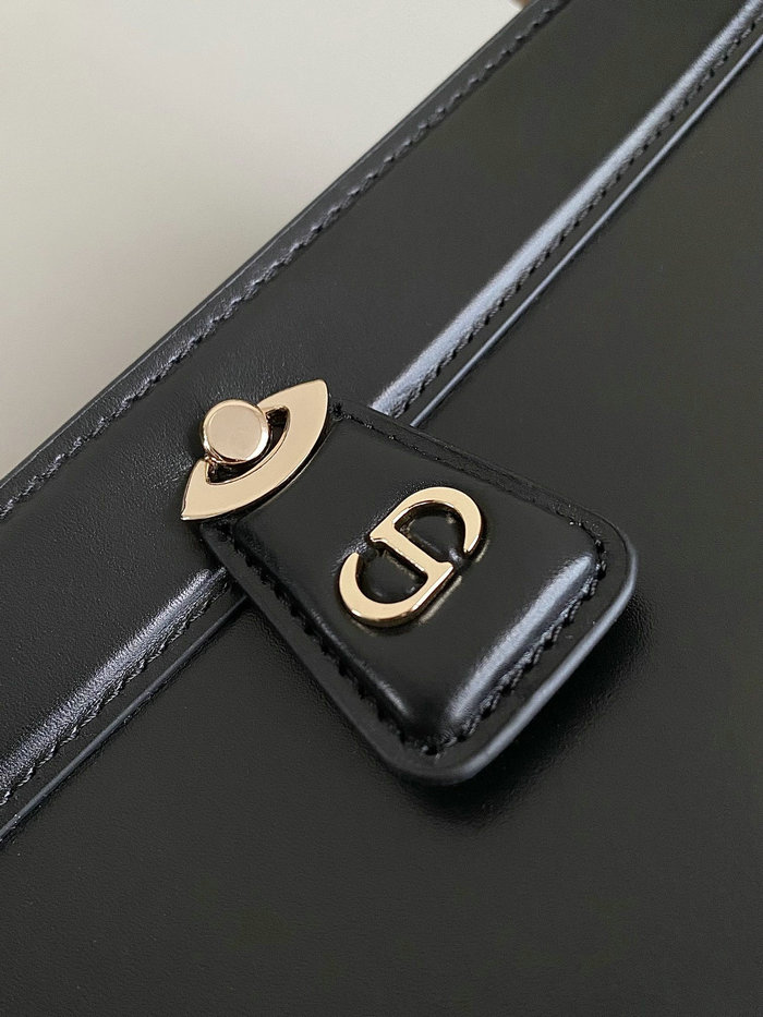 Medium Dior Leather Key Bag Black DM6098