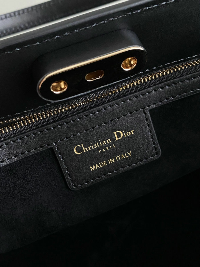 Medium Dior Leather Key Bag Black DM6098