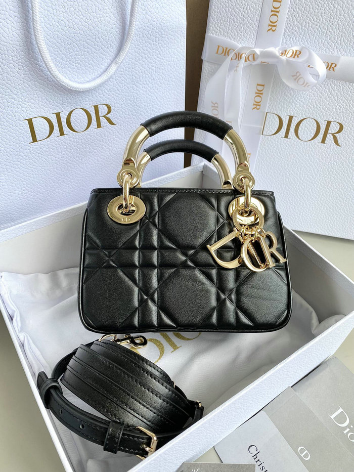 Mini Dior Lady Handbag Black DM7501