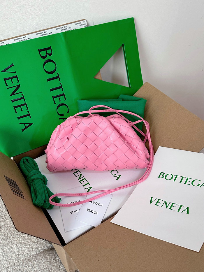 Bottega Veneta Mini Intrecciato Pouch Pink B585852