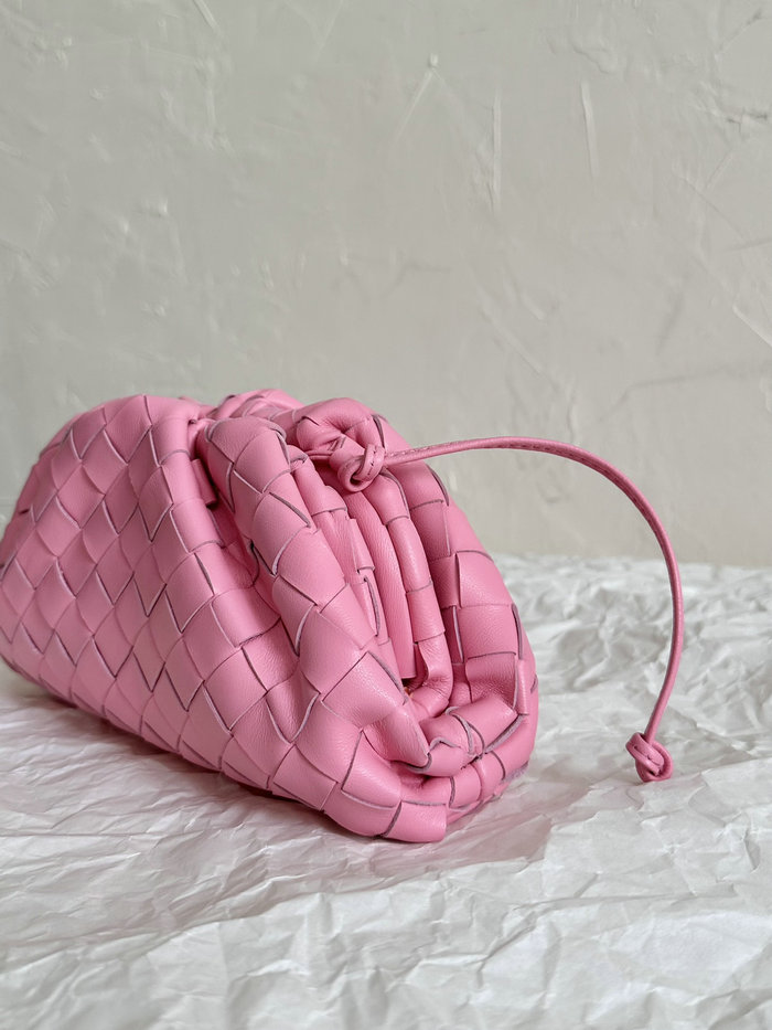 Bottega Veneta Mini Intrecciato Pouch Pink B585852