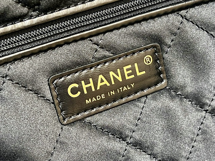 Chanle Tweed Medium 22 Bag Grey AS3261