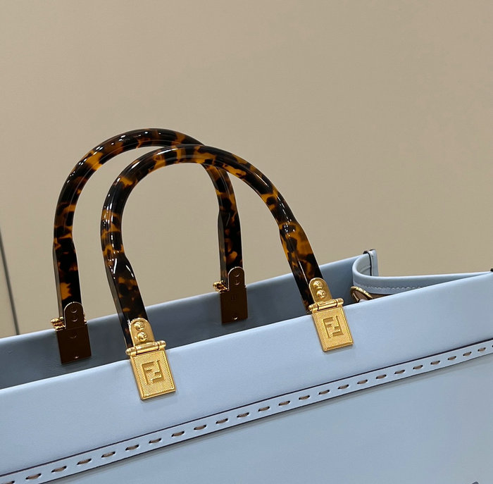 Fendi Medium Sunshine Tote Blue F8266