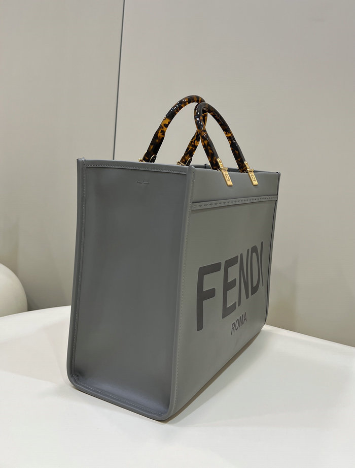 Fendi Medium Sunshine Tote Dark Grey F8266