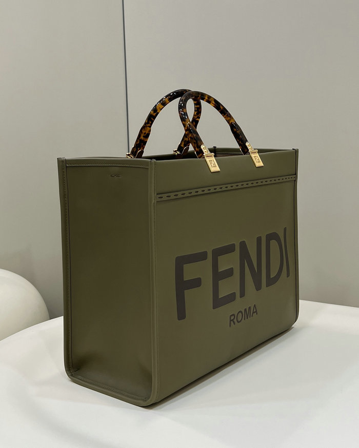 Fendi Medium Sunshine Tote Green F8266