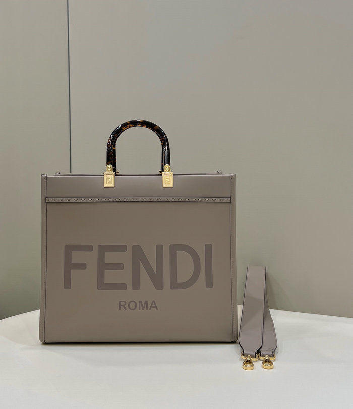 Fendi Medium Sunshine Tote Grey F8266