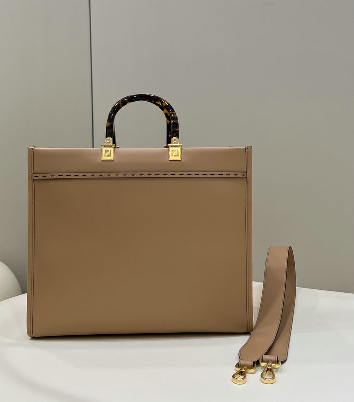 Fendi Medium Sunshine Tote Nude F8266