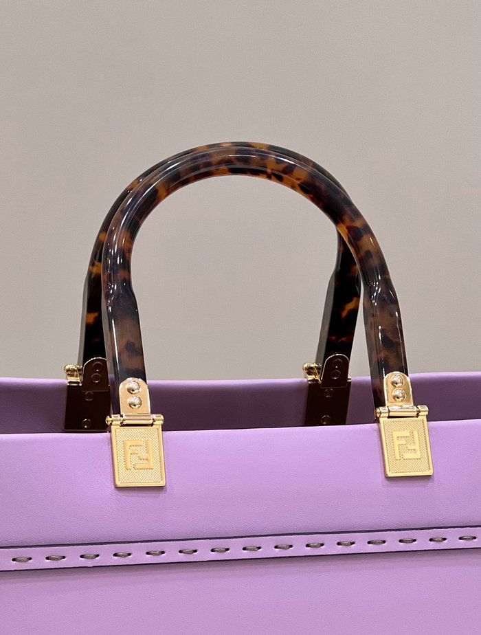 Fendi Medium Sunshine Tote Purple F8266