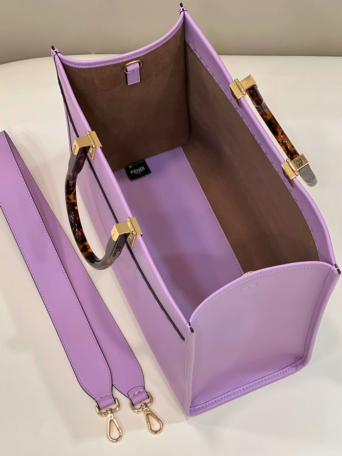 Fendi Medium Sunshine Tote Purple F8266