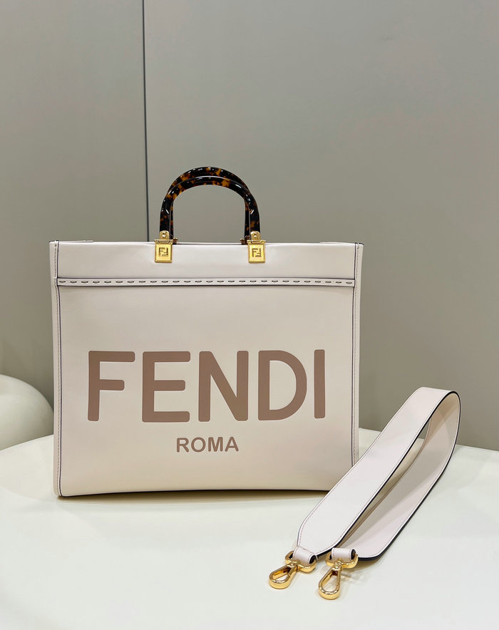 Fendi Medium Sunshine Tote White F8266