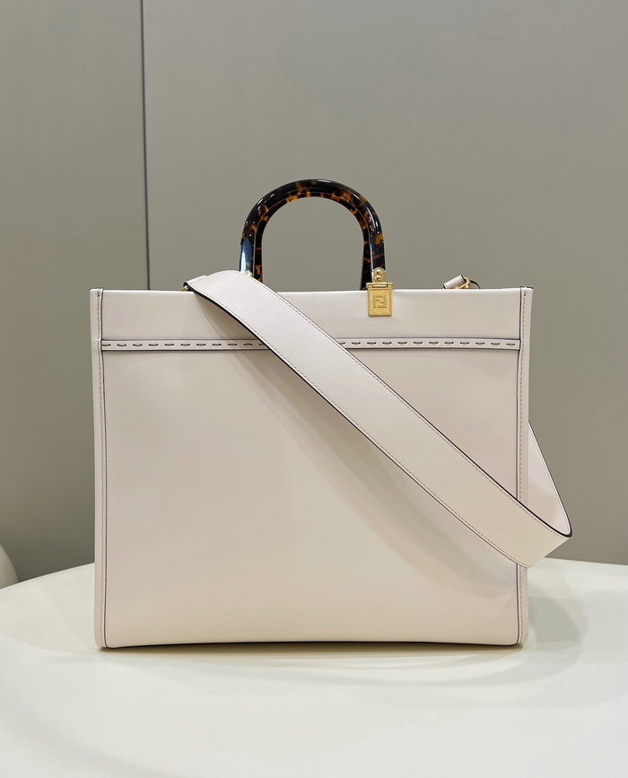 Fendi Medium Sunshine Tote White F8266