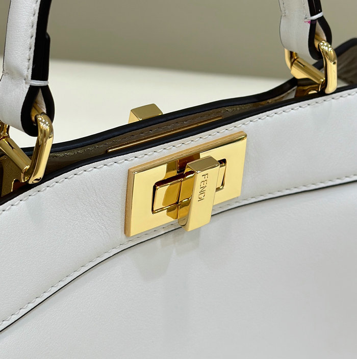 Fendi Peekaboo ISeeU Small Bag White F80011A