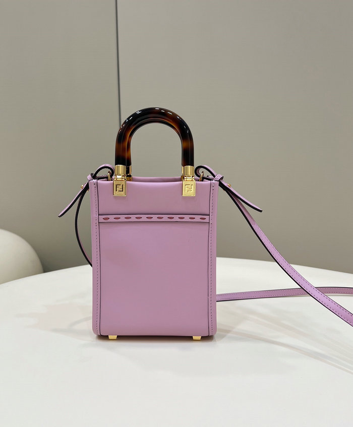 Fendi Sunshine Mini Tote Bag Purple F8376