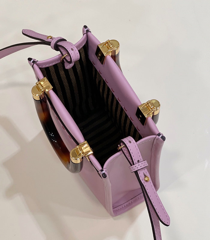 Fendi Sunshine Mini Tote Bag Purple F8376