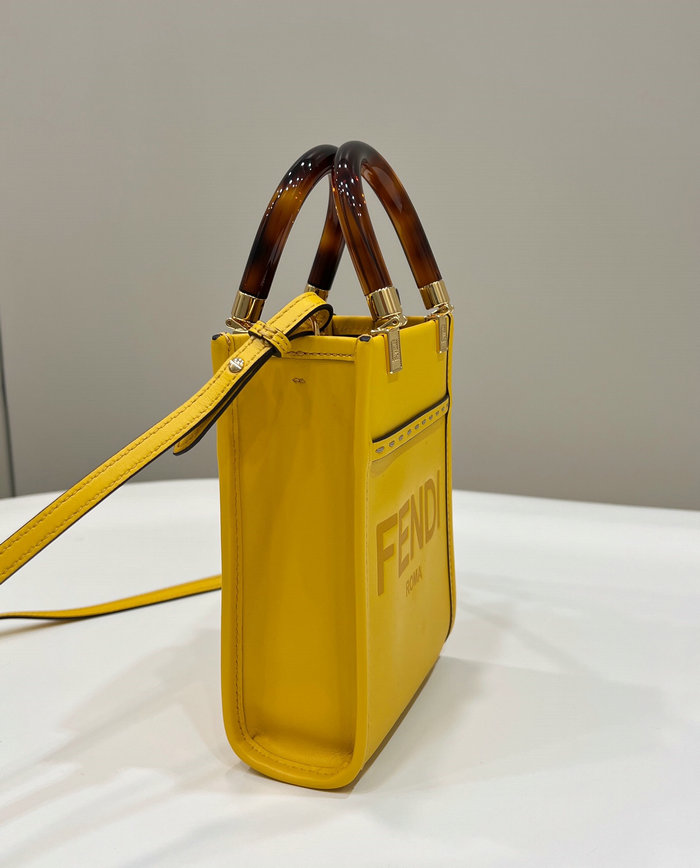 Fendi Sunshine Mini Tote Bag Yellow F8376