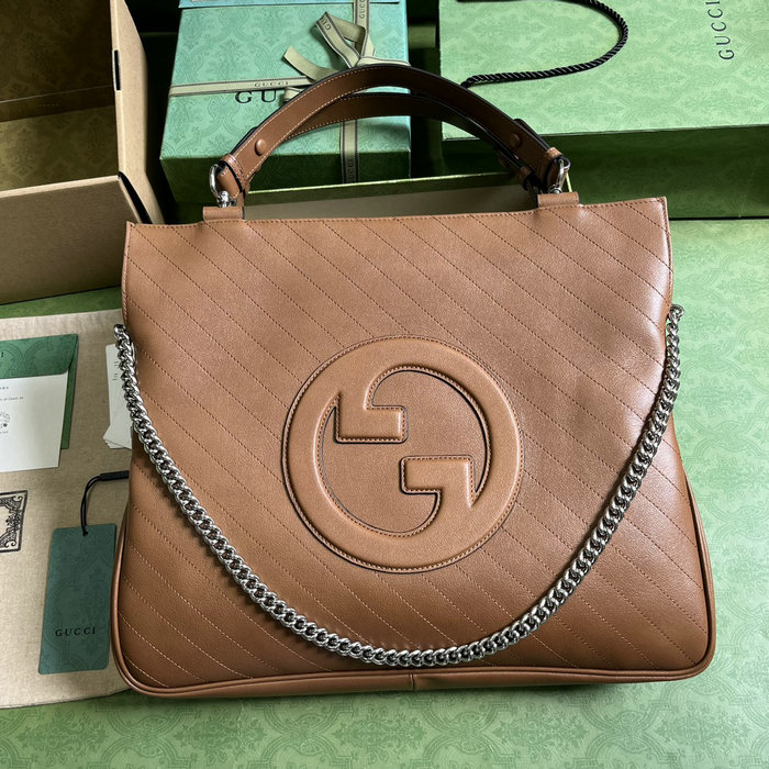 Gucci Blondie Medium Tote Bag Brown 751516