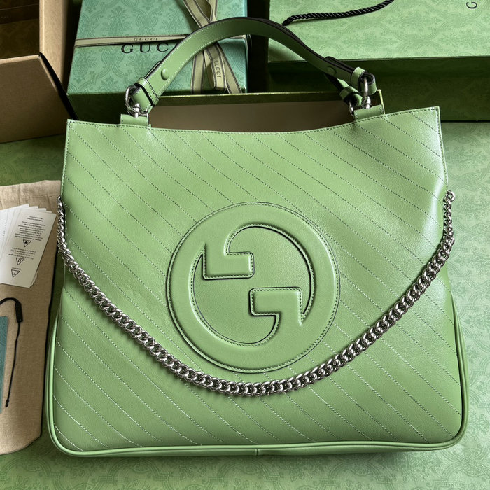 Gucci Blondie Medium Tote Bag Green 751516