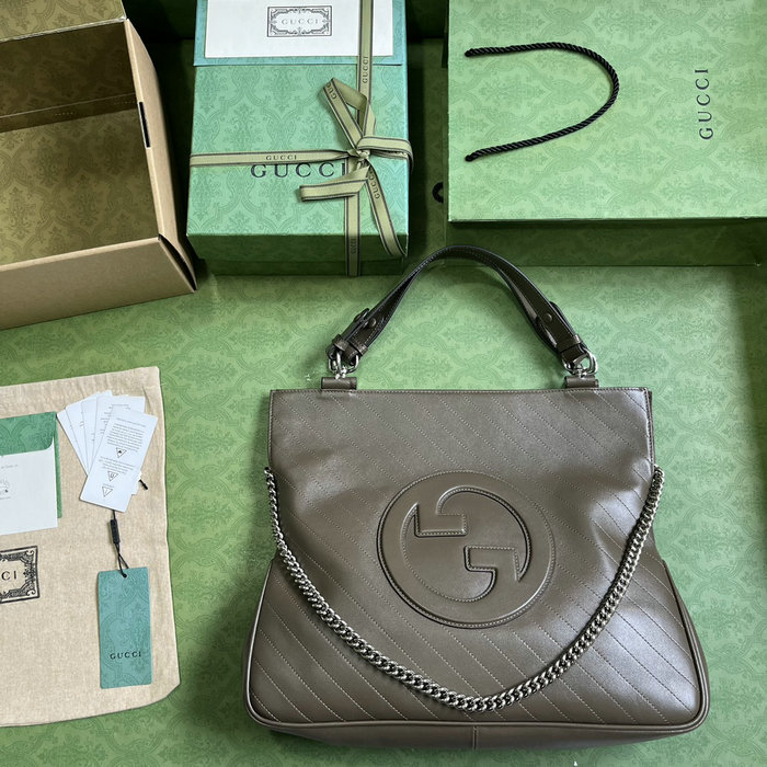 Gucci Blondie Medium Tote Bag Grey 751516