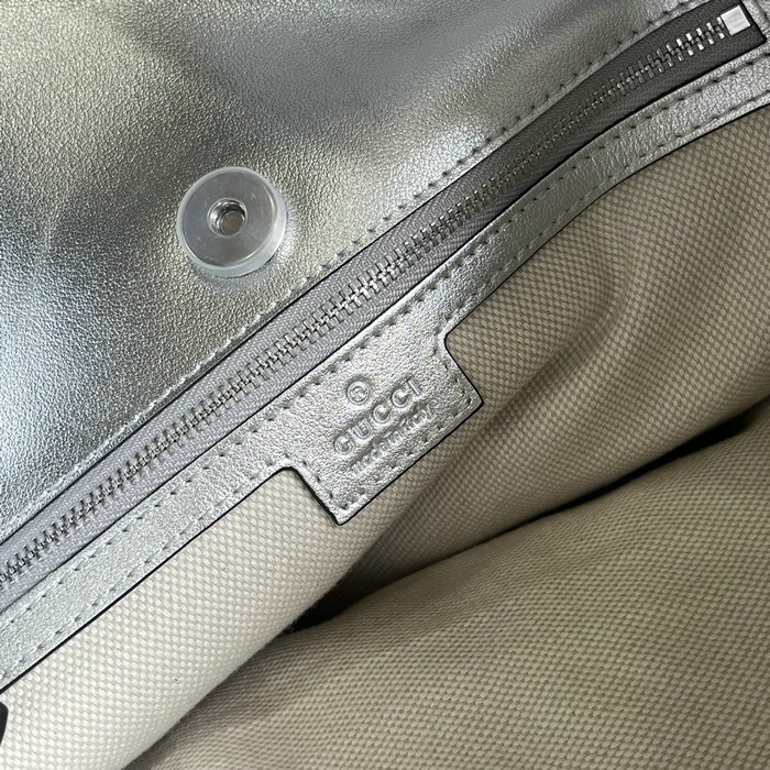 Gucci Blondie Medium Tote Bag Silver 751516