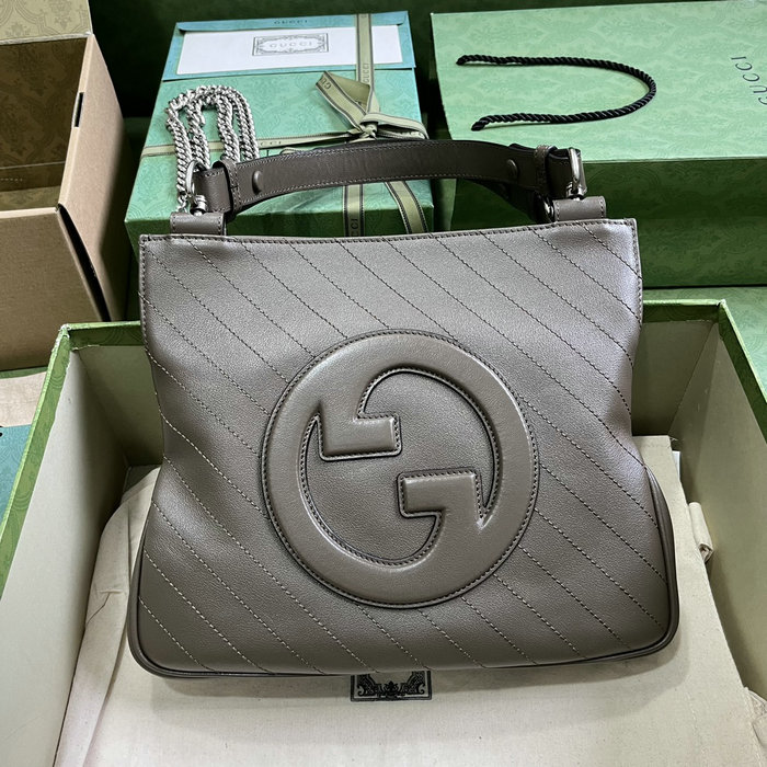 Gucci Blondie Small Tote Bag Grey 751518