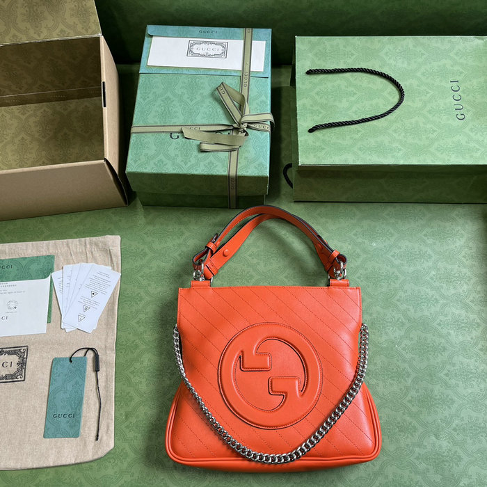 Gucci Blondie Small Tote Bag Orange 751518