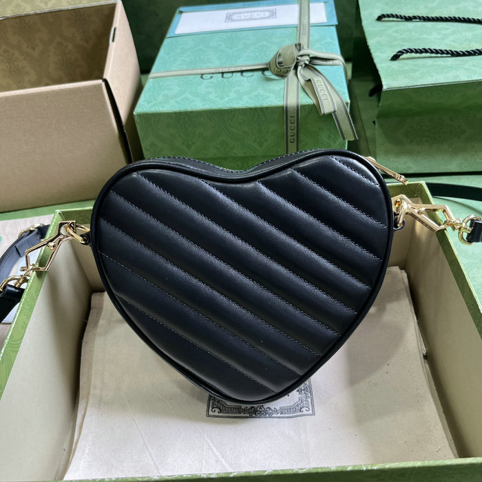 Gucci Interlocking G Mini Heart Shoulder Bag 751628