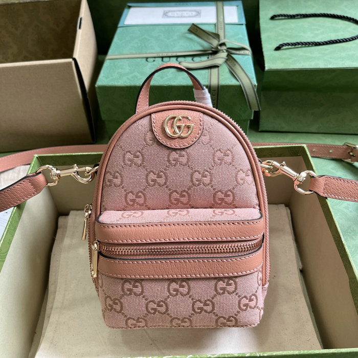 Gucci Ophidia Mini GG Shoulder Bag Pink 739701