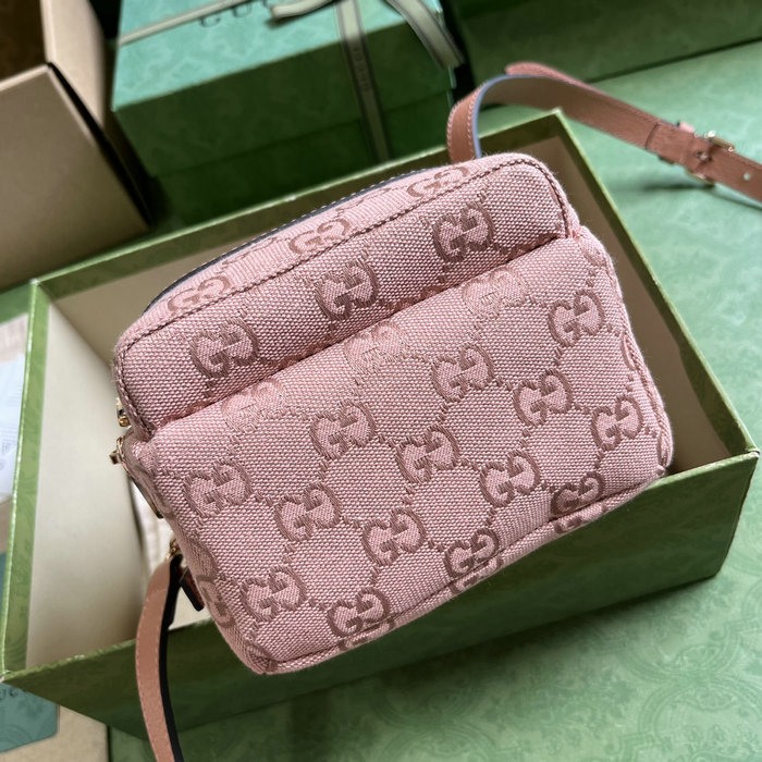 Gucci Ophidia Mini GG Shoulder Bag Pink 739701