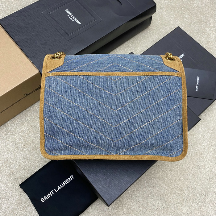 Saint Laurent Denim Denim Niki Bag 633150