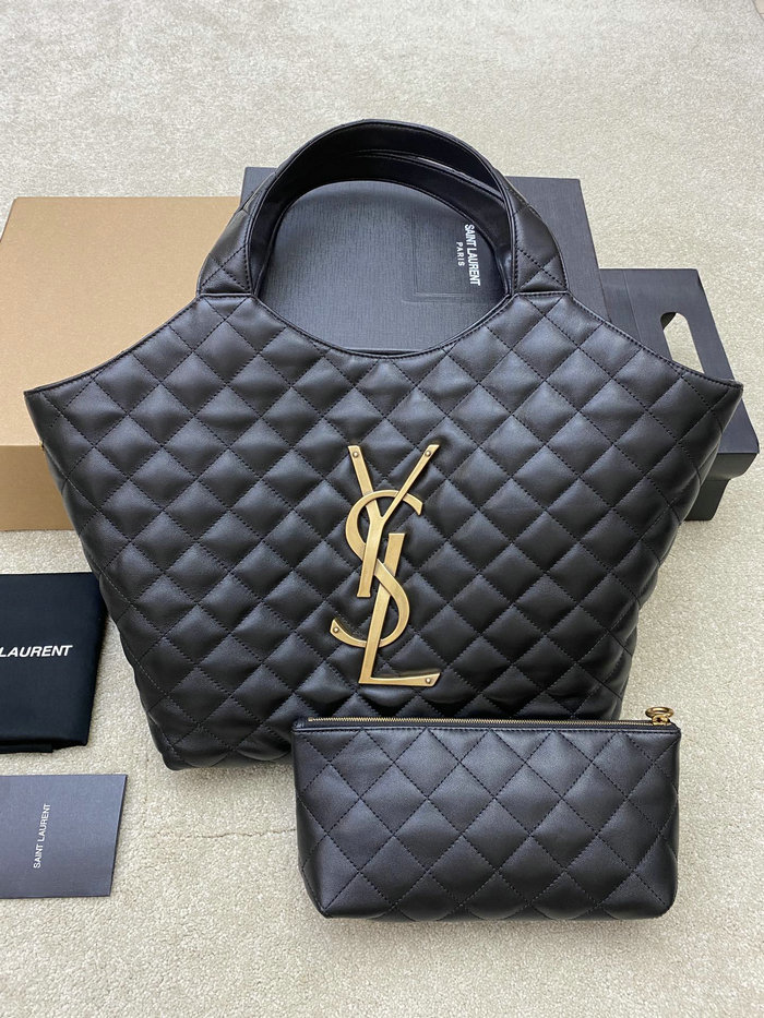 Saint Laurent Icare Large Shopping Bag Black 698652